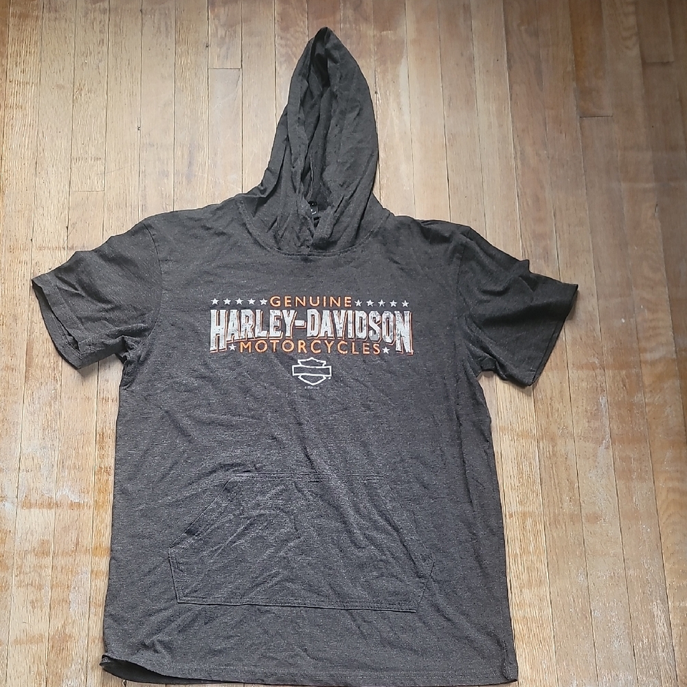 Harley-Davidson Charcoal Short-Sleeve Hoodie